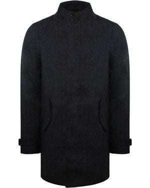 Ben Sherman Plain Long Coat - Black
