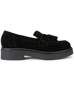 KG by Kurt Geiger Suede Mylo Loafers - Black