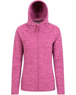 Mountain Warehouse Ladies Lleyn Ii Melange Full Zip Hoodie - Pink