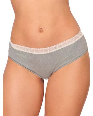 Sloggi Go Ribbed Hipster Briefs 2 Pack - Grey