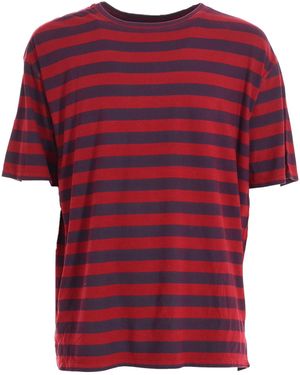 ELEVEN PARIS Aziz Round Neck Short Sleeve T-Shirt 17S1Ts296 - Red
