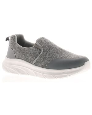 FOCUS BY SHANI Jerseytrainers Comfy Wilkie Slip On Textile - Grey