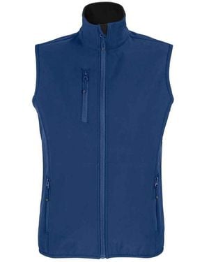 Sol's Ladies Falcon Softshell Recycled Body Warmer (Abyss) - Blue