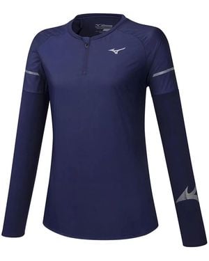 Mizuno Hineri Hybrid Top - Blue