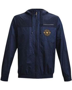 Under Armour X Project Rock Woven Layer Jacket - Blue