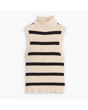 Levi's Levi's Tulip Mock Neck Sleeveless Box Tank - Natural