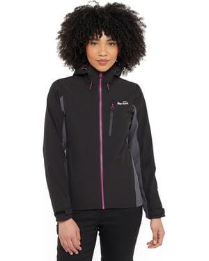 Peter Storm Malham Stretch Waterproof Jacket With Adjustable Hood, Hiking Raincoat - Black