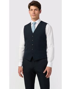 Limehaus Slim Fit Waistcoat - Blue