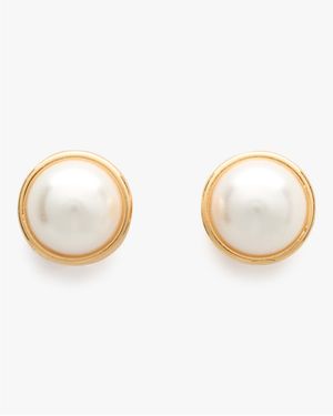 Kate Spade Bezel Studs - Metallic