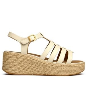 Fitflop Espadrille Flatform Sandals - Metallic