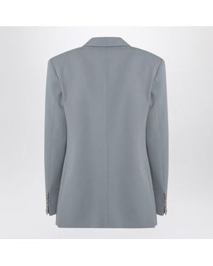 Stella McCartney Light Wool Double-Breasted Jacket - Grey