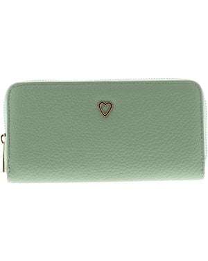Wynsors Slimline Purses Lust Zip Fastening Sage - Green