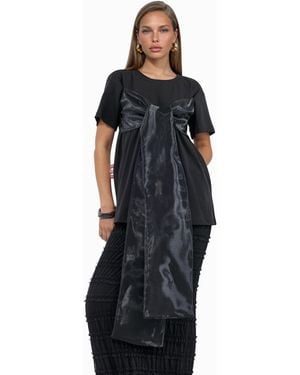 Msn-Collection Cotton T-Shirt - Black