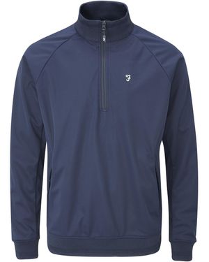 Farah Kala Quarter Zip Jacket (Regatta) - Blue