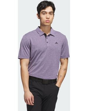 adidas Drive Heather Polo Shirt - Purple