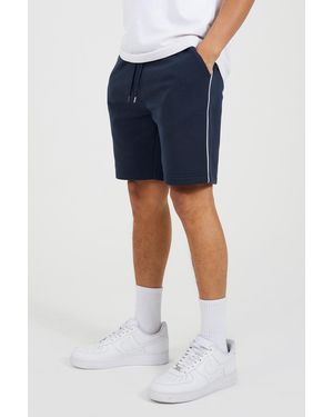 Brave Soul Side Stripe Drawstring Jersey Shorts - Blue