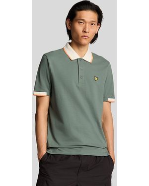 Lyle & Scott Half Tipped Polo Shirt - Green