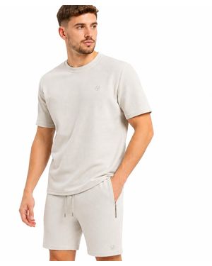 J.b.willis T-Shirt & Short Set Casual Summer Lounge - White