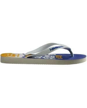 Havaianas Simpson Cartoon Print Flip Flop Sandals - Blue