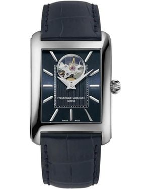 Frederique Constant Frédérique Carree Heart Beat Watch Fc-311N4C6 Leather - Blue