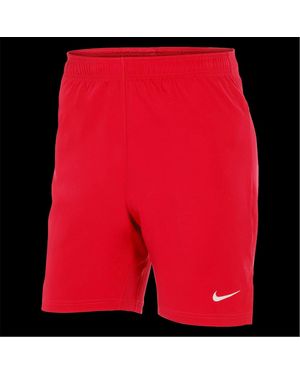Nike Solid Patterned Fitness Shorts With Elasticated Waistband - Red