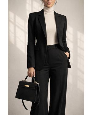 SVNX Top Handle Satchel Tote Bag - Black