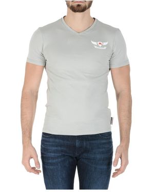Andrew Charles by Andy Hilfiger T-Shirt Short Sleeves V-Neck Kenan - Grey