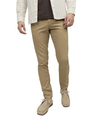 Other Chino Trousers Slim Fit Casual Stretch Cotton Work Premium Trousers - Natural