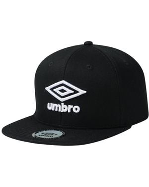 Umbro Flat Snapback Baseball Cap Cotton - Black