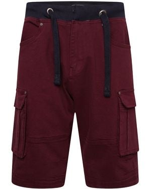 KAM Jeanswear Kam Rib Waist Stretch Shorts - Red