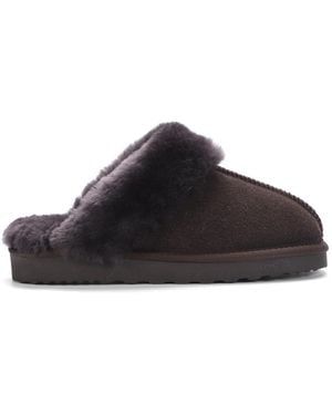 Aus Wooli Australië Sydney Slippers - Zwart