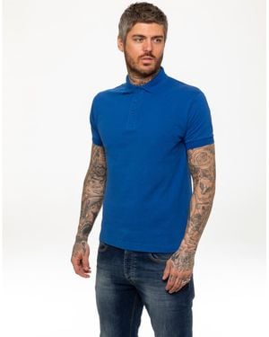 Kruze By Enzo Short Sleeve Polo Shirts - Blue