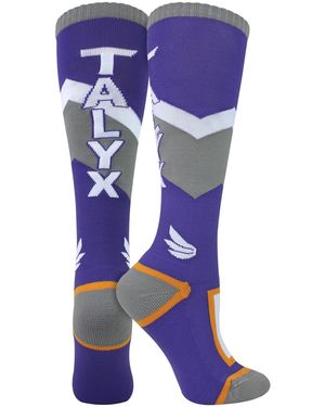 Talyx 1 Pack Ladies Ski Socks Cushioned Thermal Moisture Wicking Winter Sports - Purple