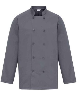 PREMIER Long-Sleeved Chef Jacket (Steel) - Blue