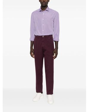Brunello Cucinelli Cotton Trousers - Purple