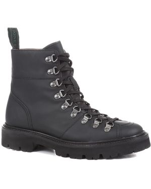 Jones Bootmaker Katia Leather Hiker Boots - Black