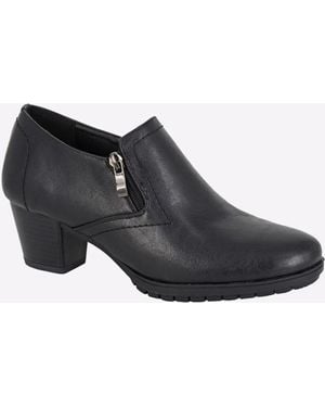 Boulevard Rennes High Cut Twin Zip Boots - Black