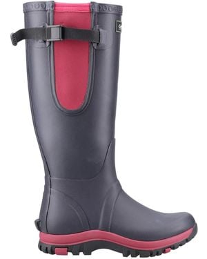 Cotswold Ladies Milton Adjustable Wellington Boots - Blue