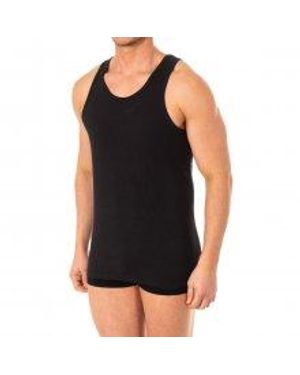 Abanderado Wide-Strap, Round-Neck T-Shirt For A0Dgn. Comfort And Perfect Fit - Black