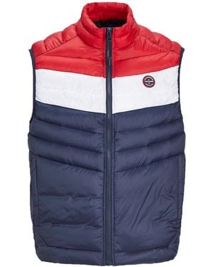 Jack & Jones Sleeveless Zip-Up Gilet Jacket - Blue
