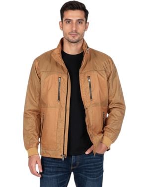 Other Toplook Showerproof Jacket Relax Fit Lightweight Hooded Windbreaker Coat - Brown