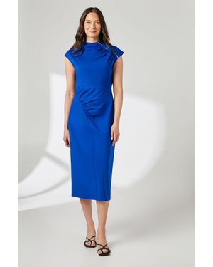 PRINCIPLES Skirt Zip Front Midi Dress - Blue