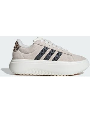 adidas Grand Court Platform Shoes - White