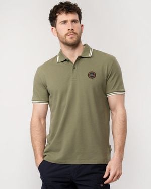 Napapijri E-Macas Short Sleeve Polo Shirt - Green