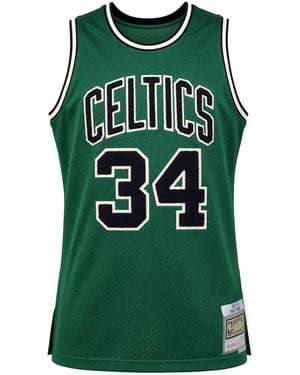 Mitchell & Ness Nba Boston Celtics #34 Pierce Off Court Vest - Green