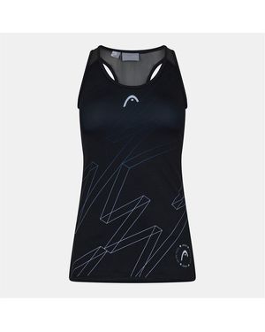 Head Y Tank Crew Neck Sleeveless - Black