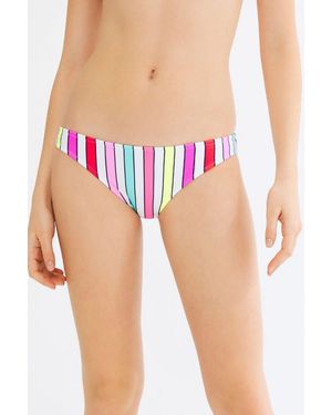 Penti Low-Waist Striped Bikini Bottoms - Pink