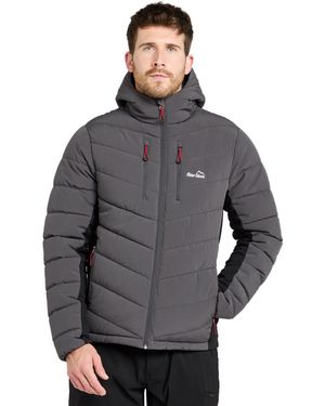 Peter Storm Ingleton Hybrid Jacket With Stretch Fleece Panelling For Walking & Hiking - Grey