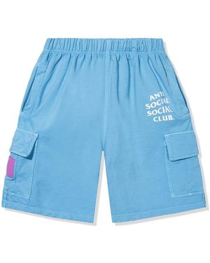 ANTI SOCIAL SOCIAL CLUB Anti Social Club Assc Mind Games Sweatshorts - Blue