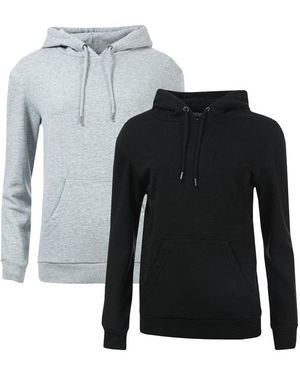 Brave Soul 2 Pack Hoody - Grey
